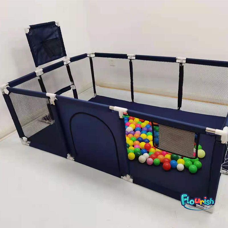Large Kid Baby Playpen Playard With Basketball Hoop,Folding Breathable